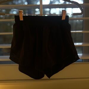 lululemon shorts, size 4, black